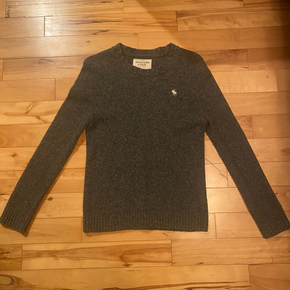 Men's Abercrombie & Fitch Gray Sweater